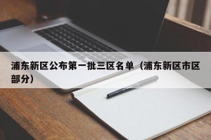 浦东新区公布第一批三区名单（浦东新区市区部分）